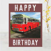 Old MacBraynes Bus auf der Insel Bute in Schottlan Karte (Gelbe Blume)