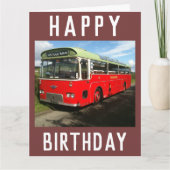 Old MacBraynes Bus auf der Insel Bute in Schottlan Karte (Vorderseite)