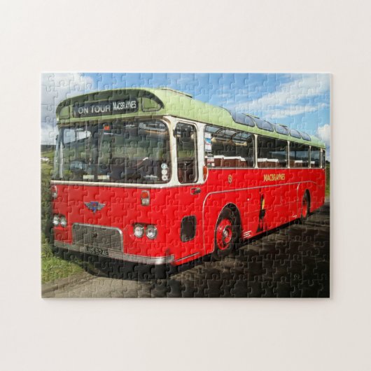 Old Macbraynes Bus auf der Insel Bute Jigsaw Puzz Puzzle (Horizontal)