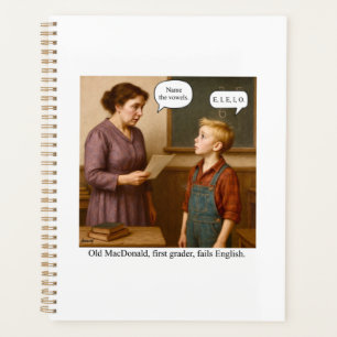 Old MacDonald, Erstklässler, fällt durch Englisch. Planer