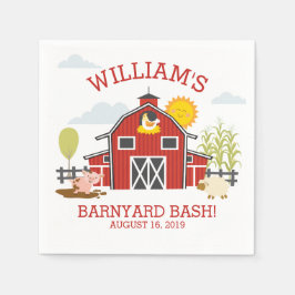 Old MacDonald Farm Geburtstagsparty Napkin Serviette