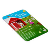 Old MacDonald Had a Farm Kinderreim-Magnet Magnet (Rechte Seite)