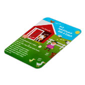Old MacDonald Had a Farm Kinderreim-Magnet Magnet (Linke Seite)