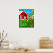 Old MacDonald Nursery Rhyme Classroom Poster (Küche)