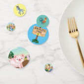 Old MacDonald's Farm 🐔 Niedliche Familie Barnyard Konfetti (Gruppe)