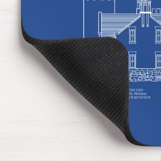 Old Mackinac Point Light - Michigan - AD Mousepad (Ecke)