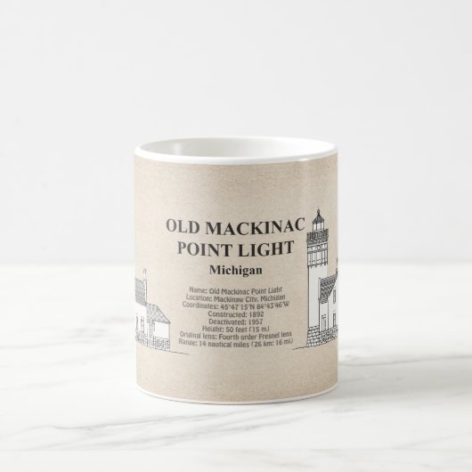 Old Mackinac Point Light - Michigan - SBD Kaffeetasse (Mittel)