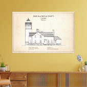 Old Mackinac Point Light - Michigan - SBD Leinwanddruck (Insitu (Wohnzimmer))