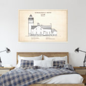 Old Mackinac Point Light - Michigan - SBD Leinwanddruck (Insitu (Schlafzimmer))