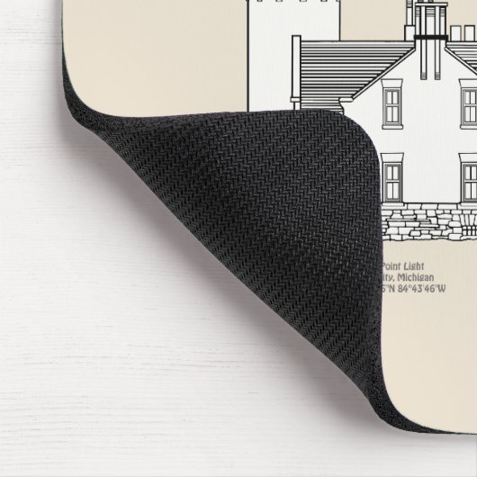 Old Mackinac Point Light - Michigan - SBD Mousepad (Ecke)