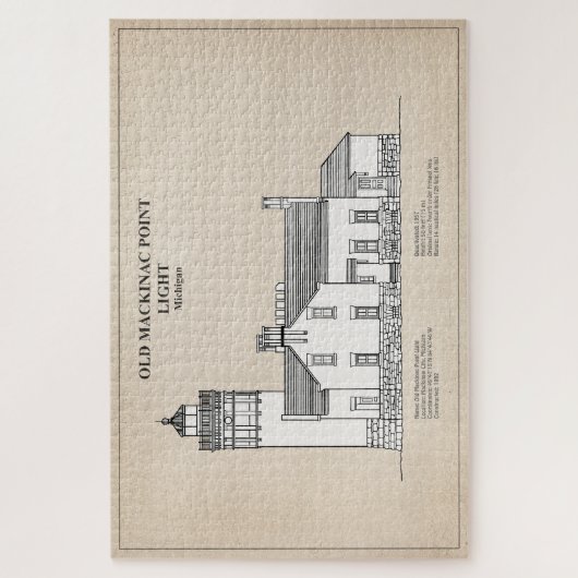 Old Mackinac Point Light - Michigan - SBD Puzzle (Vertikal)