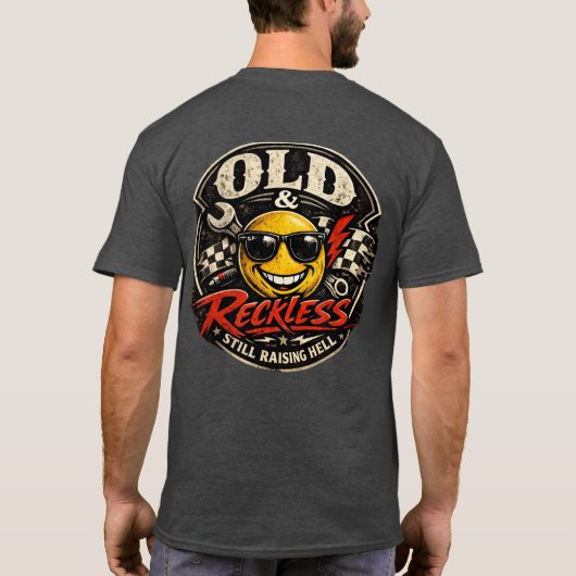 Old Man Biker T-Shirt (Rückseite)