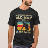 Old Man Bocce Ball Team Boccia Bocci Grandpa Vater T-Shirt (Vorderseite)