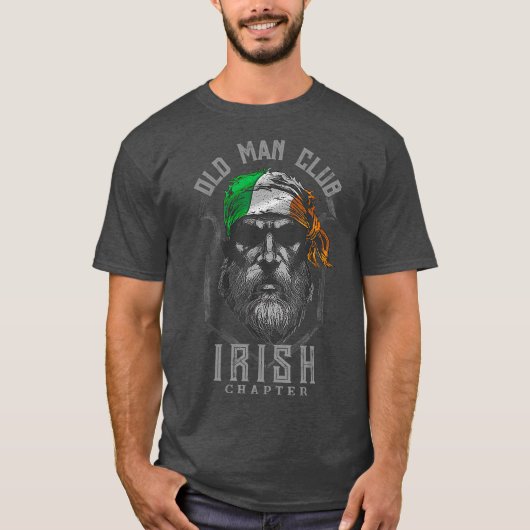 Old Man Club Irish Chapter St Patricks Day T-Shirt (Vorderseite)