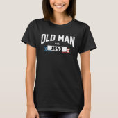 Old Man Est 1940 Patriotic Fathers Day 1 T-Shirt (Vorderseite)