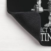 Old Man Gym Respect Your Elders Funny Workout Body Mousepad (Ecke)