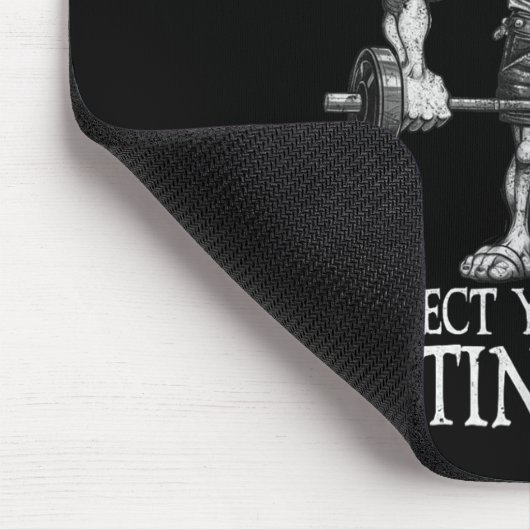 Old Man Gym Respect Your Elders Funny Workout Body Mousepad (Ecke)