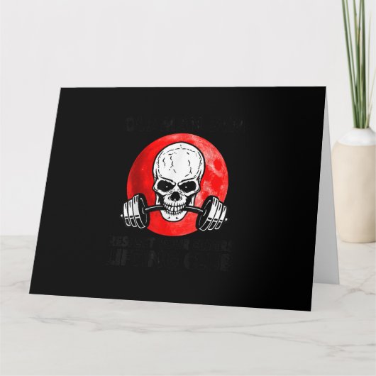 Old Man Gym Respekt vor den Älteren Lifting Club S Karte (Vorderseite)