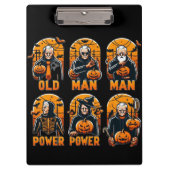 Old man Halloween Klemmbrett (Vorderseite)