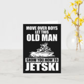 Old Man How to Jetski Cool Funny Jet Ski Jet Skiin Karte (Gelbe Blume)