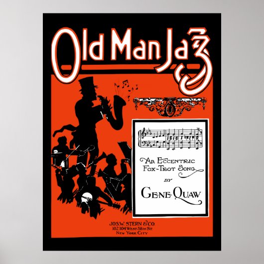 Old Man Jazz, Ein exzentrisches Foxtrot-Lied Poster (Vorne)