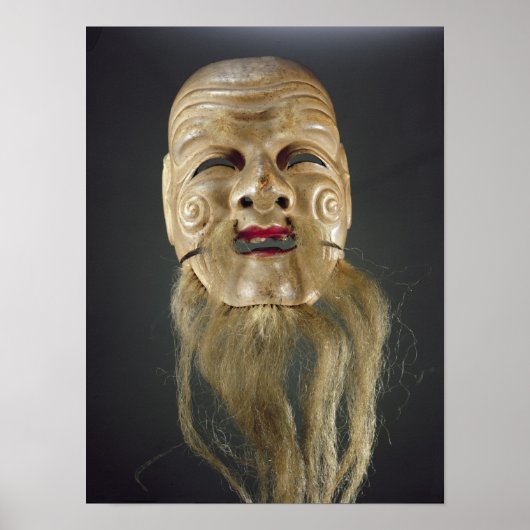 Old Man Mask, Noh Theater Poster (Vorne)