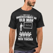 Old Man Mathe Pferd Redewendungen cool T-Shirt (Vorderseite)