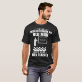 Old Man Mathe Pferd Redewendungen cool T-Shirt (Vorne ganz)