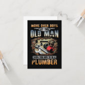 Old Man Plumber Karte (Vorderseite/Rückseite Beispiel)