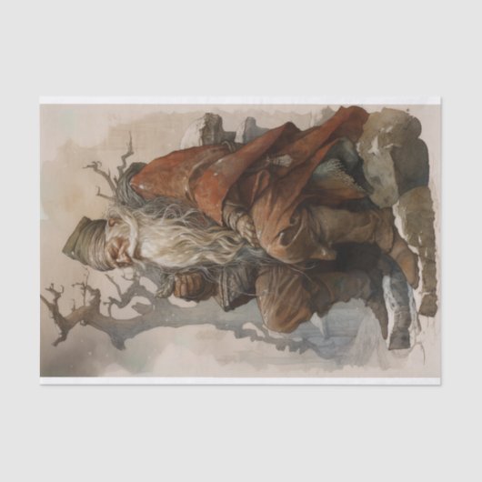 Old Man Santa 4 Decoupage Seidenpapier (Vorderseite)