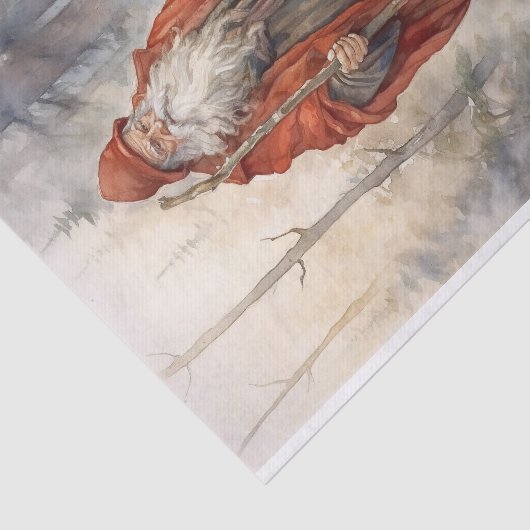 Old Man Santa 6 Decoupage Seidenpapier (Ausschnitt)