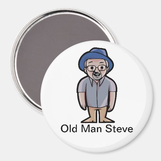 Old Man Steve Magnet (Vorderseite/Rückseite)