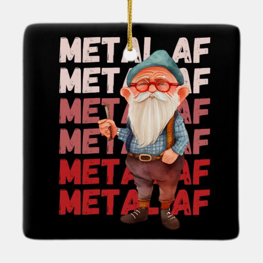 Old Man Still Metal AF Keramikornament (Rückseite)