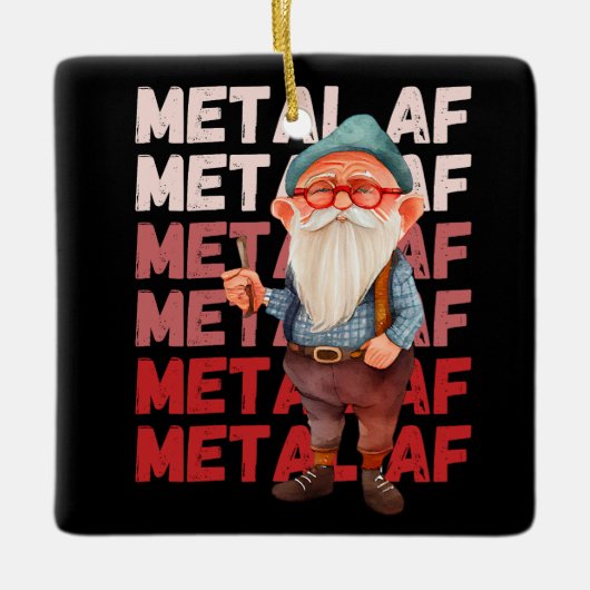 Old Man Still Metal AF Keramikornament (Vorderseite)