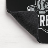 Old Man Strength Funny Gym Motivation Workout Gift Mousepad (Ecke)