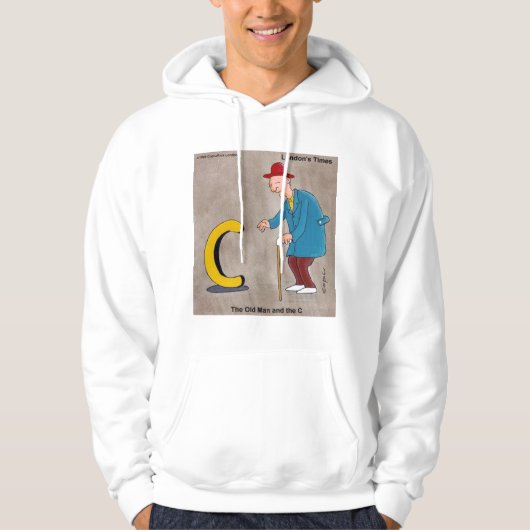 Old Man & The C Funny Hoodie von Rick London (Vorderseite)