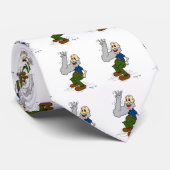 Old Man Wave Bart Cartoon Krawatte (Gerollt)