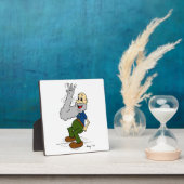 Old Man Waving Beard Plaque Fotoplatte (InSitu)