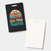 Old Man Who Lieben Theater Ausweis (Vorder- & Rückseite)