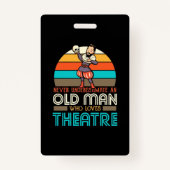 Old Man Who Lieben Theater Ausweis (Vorderseite)