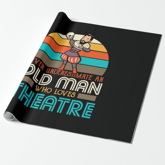 Old Man Who Lieben Theater Geschenkpapier (Ungerollt)
