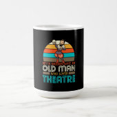 Old Man Who Lieben Theater Kaffeetasse (Mittel)