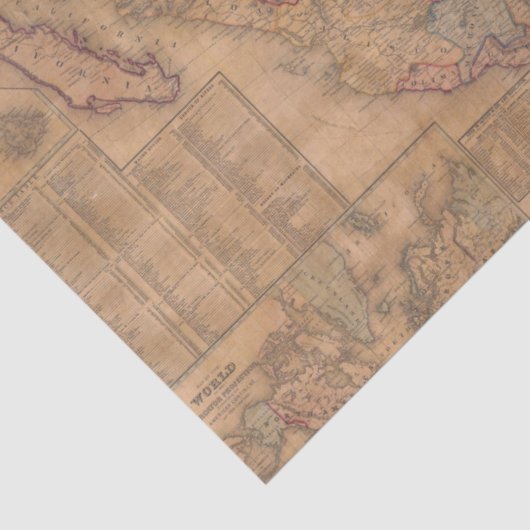 Old Map Series 1 Design 8 Seidenpapier (Detail)