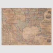 Old Map Series 1 Design 8 Seidenpapier (Vorderseite)