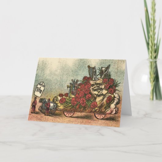 Old Mardi Gras Float 1 Karte (Vorderseite)