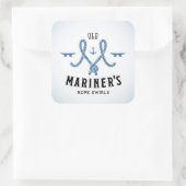Old Mariner Poster Quadratischer Aufkleber (Tasche)