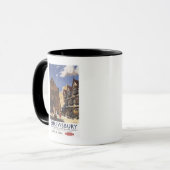 Old Market Hall View British Railposter Tasse (Vorderseite Links)
