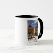 Old Market Hall View British Railposter Tasse (VorderseiteRechts)