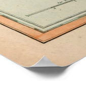 Old Martinique Island Map (1704) Poster (Ecke)