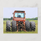 Old Massey Cab Model Traktor in einem Feld Postkarte (Vorderseite)